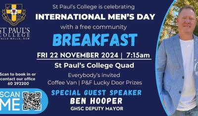 International Men's Day Breakfast 22nd Nov